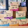 กล่องข้าวพลาสติก กล่องอาหารพลาสติกเหลี่ยมดำ (ยกลัง) พร้อมฝา ยี่ห้อEASY LIFE