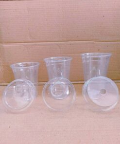 Alternative view of แก้ว PET 20 ออนซ์ ปาก 98 mm. แก้วอย่างเดียว แก้วพร้อมฝา โดม,ฮาฟ,ยกดื่ม ยี่ห้อKK CUP ยกลัง 1,000 ชุด
