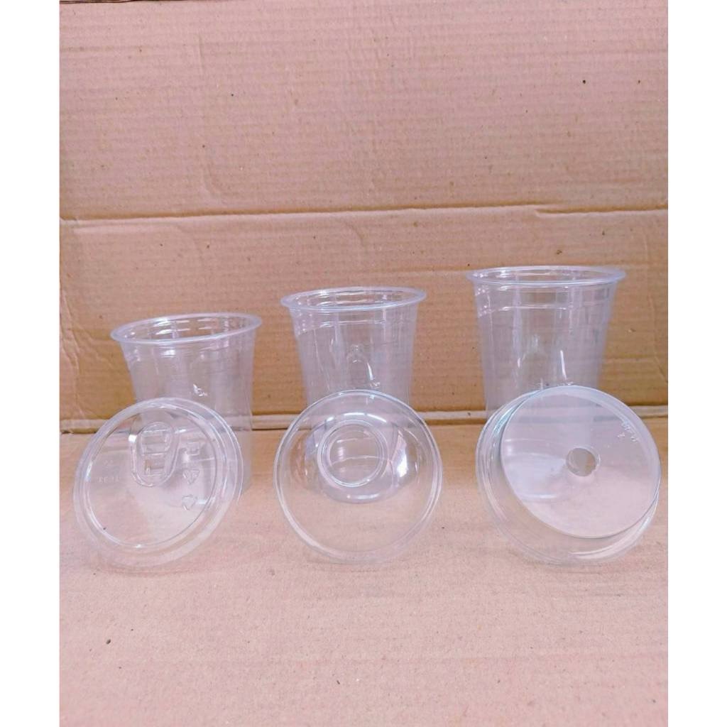 แก้ว PET 22 ออนซ์ ปาก 98 mm. แก้วอย่างเดียว แก้วพร้อมฝา โดม,ฮาฟ,ยกดื่ม ยี่ห้อKK CUP ยกลัง 1,000 ชุด - Image 2