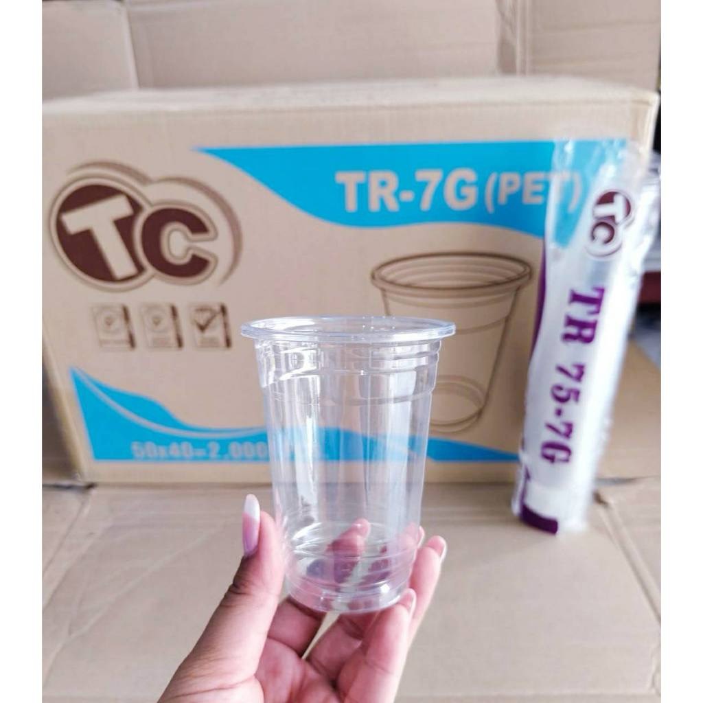 แก้วแข็งใสไม่แตก TR-7G แก้วPETขนาด 7 ออนซ์ ปาก 75 mm. ยี่ห้อTC ยกลัง 2,000 ใบ - Image 2
