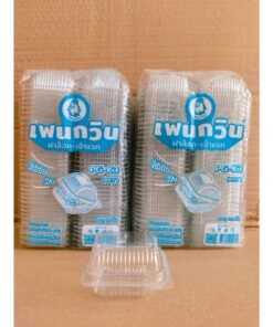 Alternative view of กล่องใส PG - K3 (PET) ยี่ห้อเพนกวิน ฝาล็อค ไม่เป็นไอน้ำ ยกลัง 3,000 ชิ้น