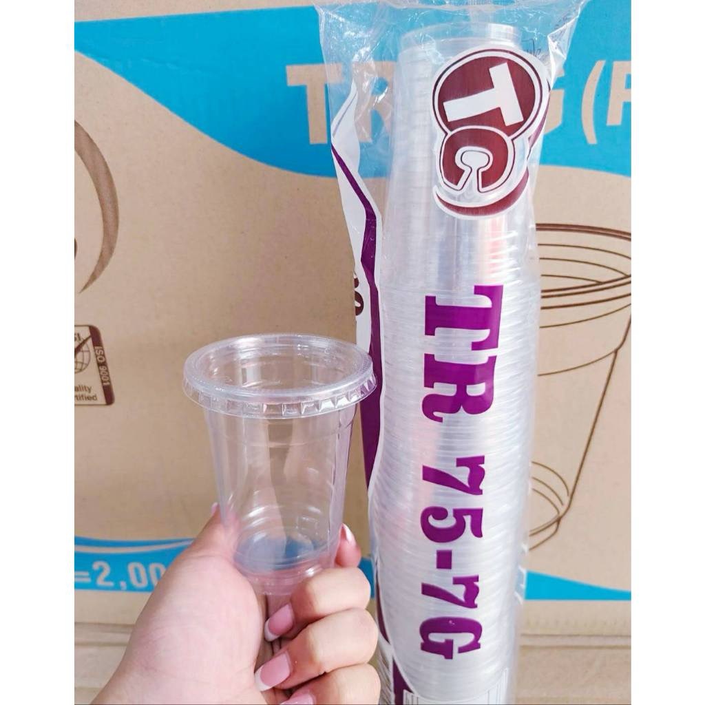 แก้วแข็งใสไม่แตก TR-7G แก้วPETขนาด 7 ออนซ์ ปาก 75 mm. ยี่ห้อTC ยกลัง 2,000 ใบ - Image 3