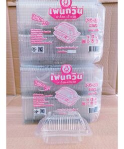 Alternative view of กล่องใส PG - 02 (PET) ยี่ห้อเพนกวิน ฝาล็อค ไม่เป็นไอน้ำ ยกลัง 3,000 ชิ้น