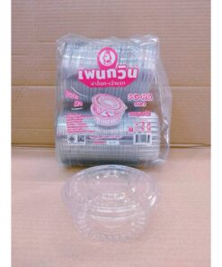 Alternative view of กล่องใส PG - R6 (PET) ยี่ห้อเพนกวิน ฝาล็อค ไม่เป็นไอน้ำ ยกลัง 600 ชิ้น