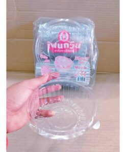 กล่องใส PG - R6 (PET) ยี่ห้อเพนกวิน ฝาล็อค ไม่เป็นไอน้ำ ยกลัง 600 ชิ้น