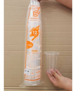 Alternative view of แก้วพลาสติก แก้ว 12 ออนซ์ ปาก 85 mm. ลอนใส ยี่ห้อSB  (ยกลัง) 2,000 ใบ