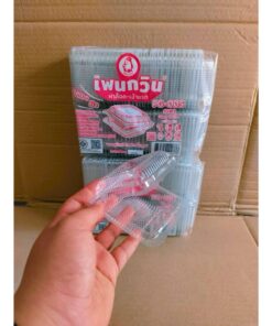 Alternative view of กล่องใส PG - 00S (PET) ยี่ห้อเพนกวิน ฝาล็อค ไม่เป็นไอน้ำ ยกลัง 3,000 ชิ้น