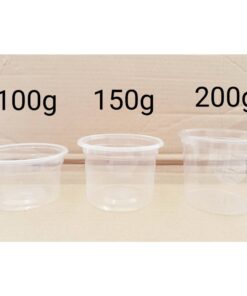 ถ้วย 100กรัม 150กรัม 200 กรัม (g) เรียบใส ปาก 95 มิลลิเมตร ยี่ห้อฮอร์นบอย (ยกลัง) 1,000ใบ