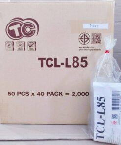 Alternative view of ฝาเรียบ - ฝาโดม ปาก 85 mm. ไม่เจาะรูู ปิดถ้วยพลาสติก ยี่ห้อTC (ยกลัง) 2,000 ชิ้น
