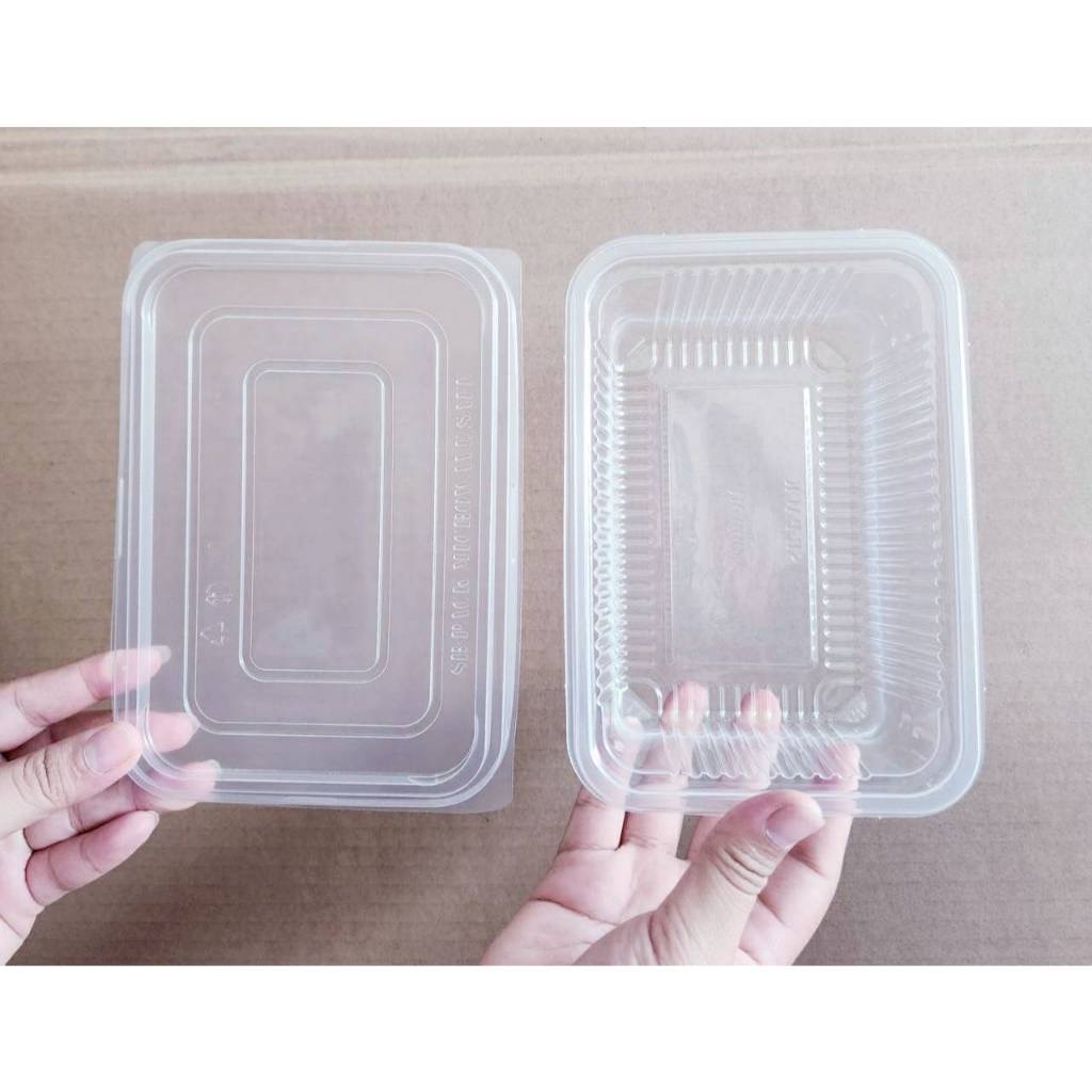 กล่องข้าว PP 1000 CC. 1 ช่อง ฝาแยก พร้อมฝาปิด กล่องอาหารพลาสติก PP ยกลัง 500 ชุด ยี่ห้อSB - Image 4